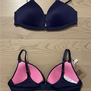 VS Pink Navy Blue Women's Bra